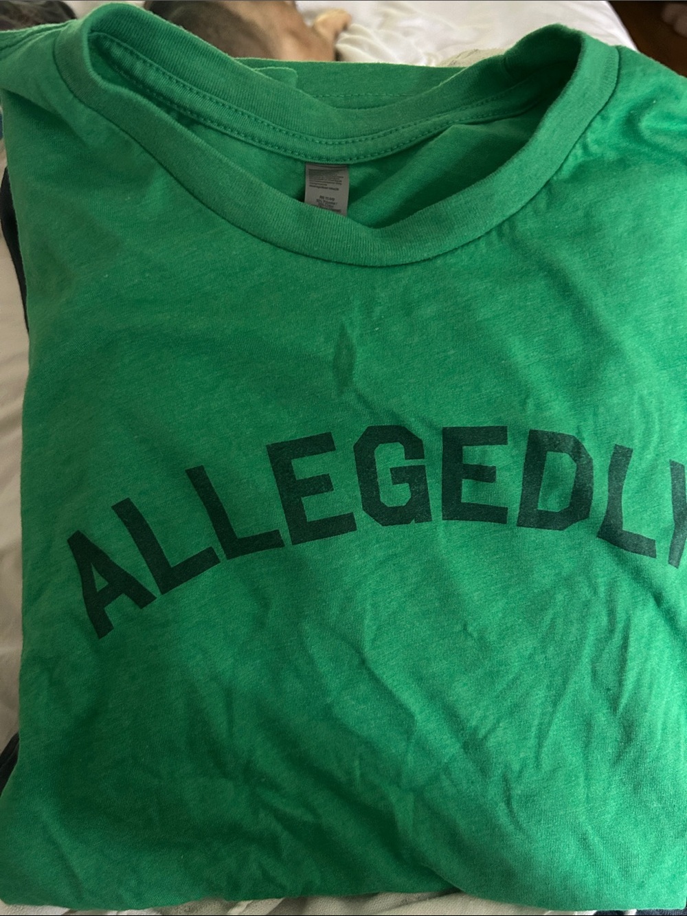 Allegedly Green Graphic Tee
